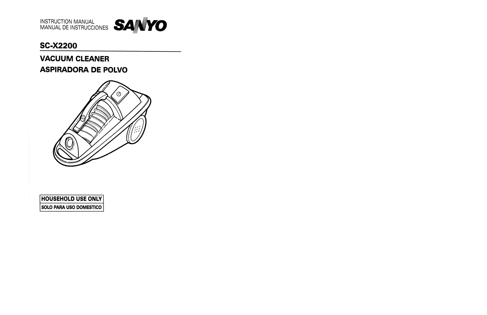 Sanyo SC-X2200 Instruction Manual