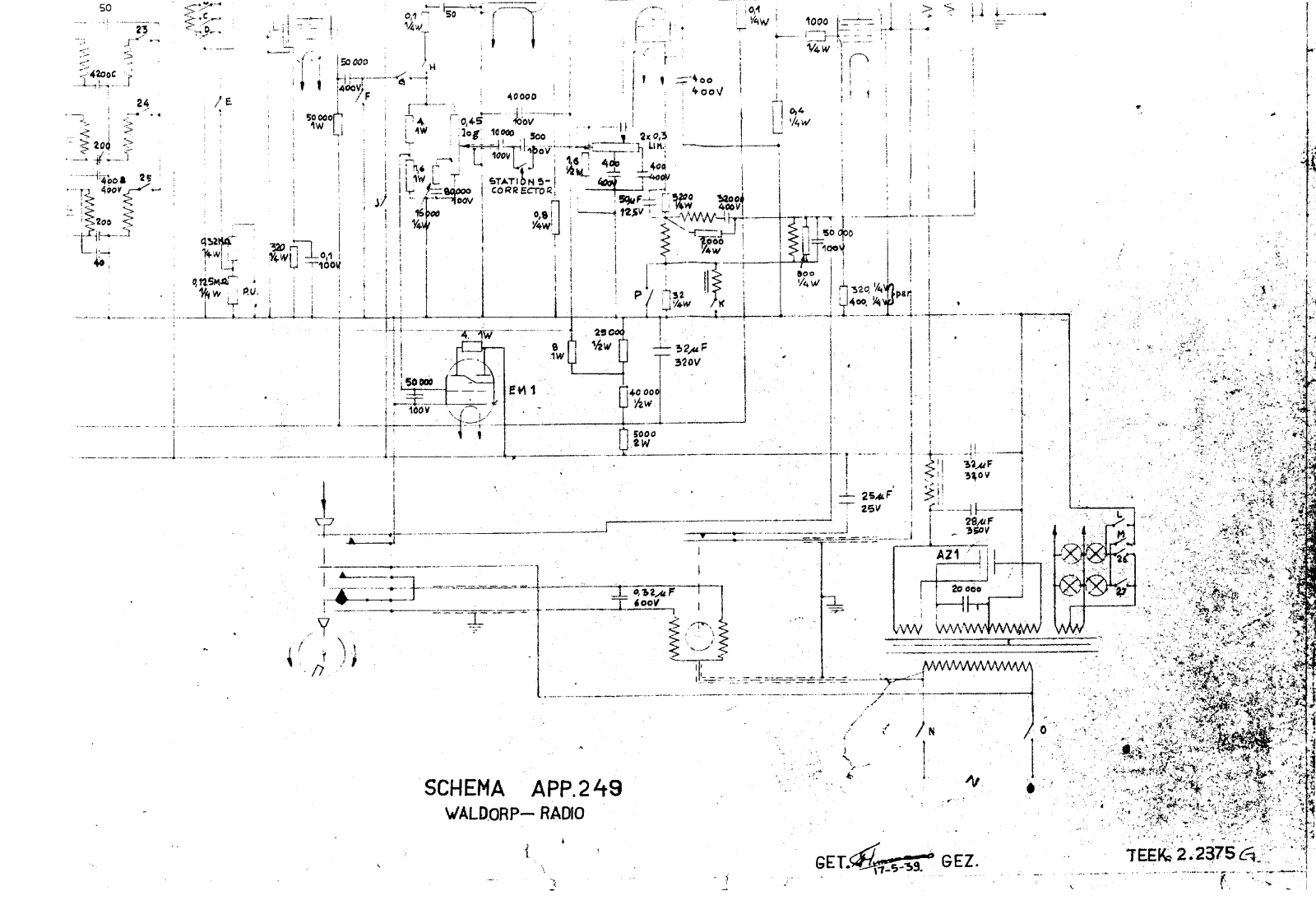 Waldorp 249 schematic