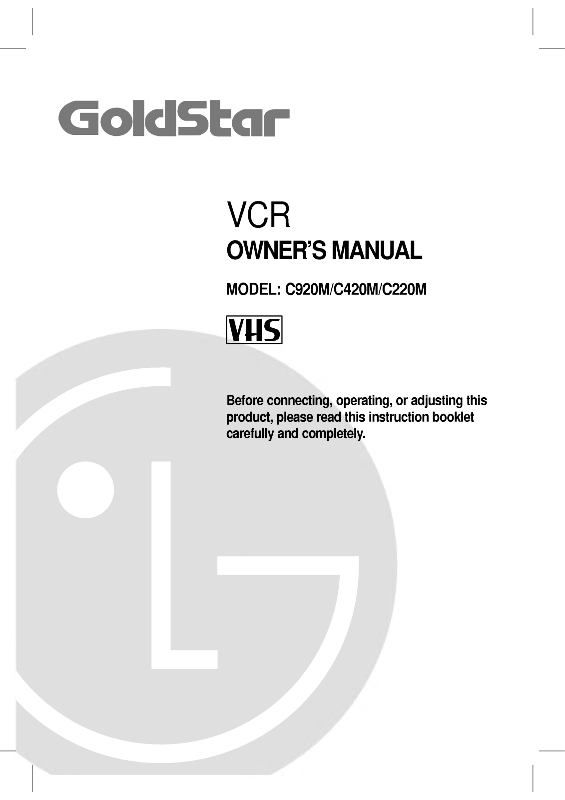 LG C220M, C420M User Manual