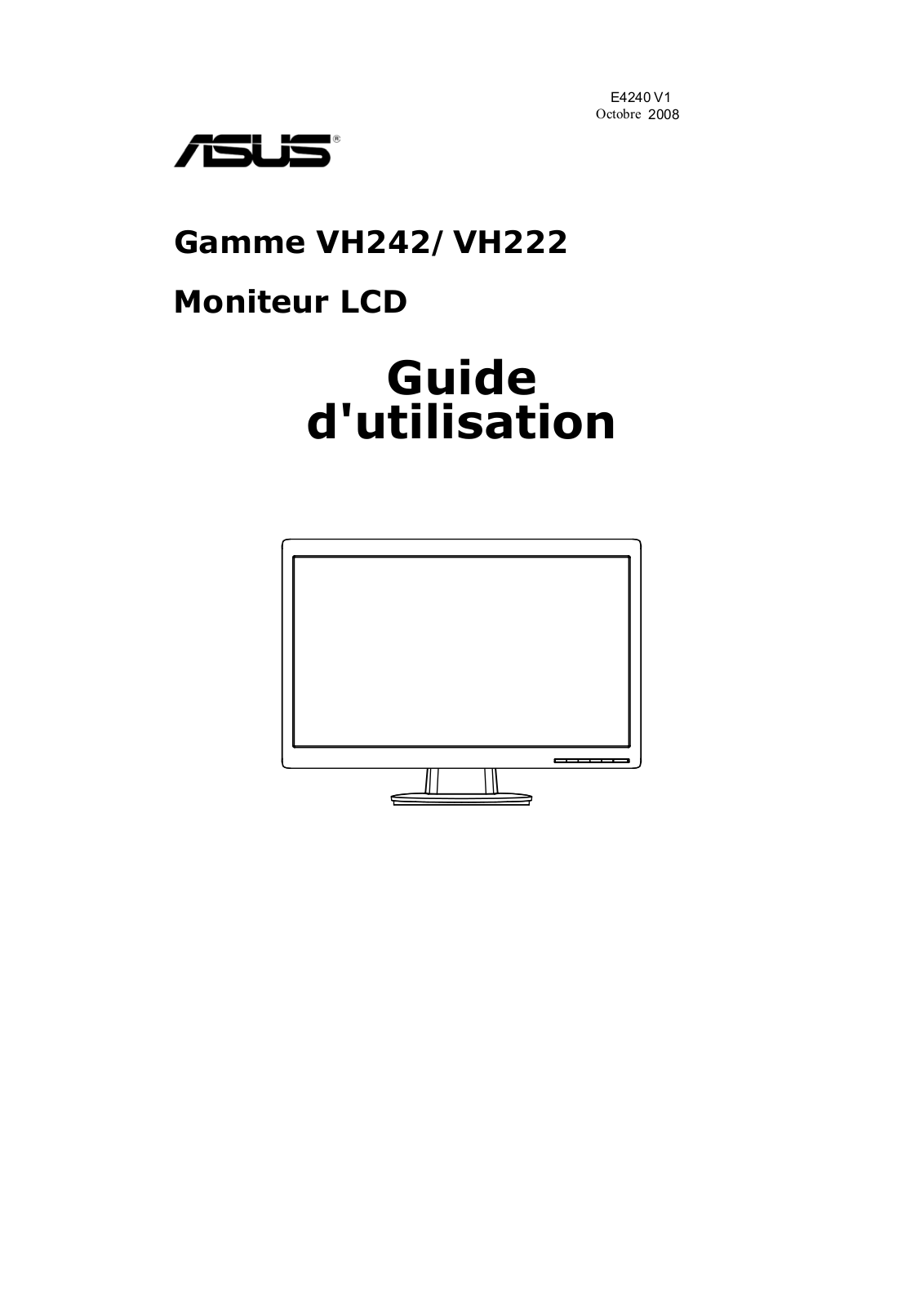 ASUS VH242T, VH242HL-P User Manual