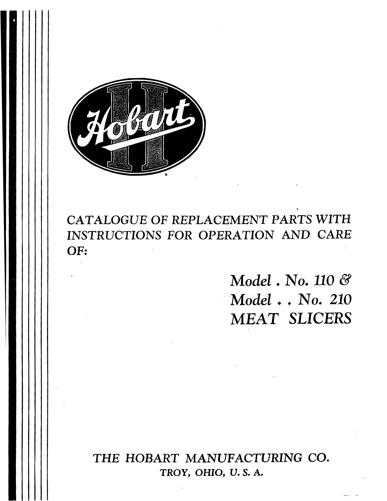 Hobart 120 Installation Manual