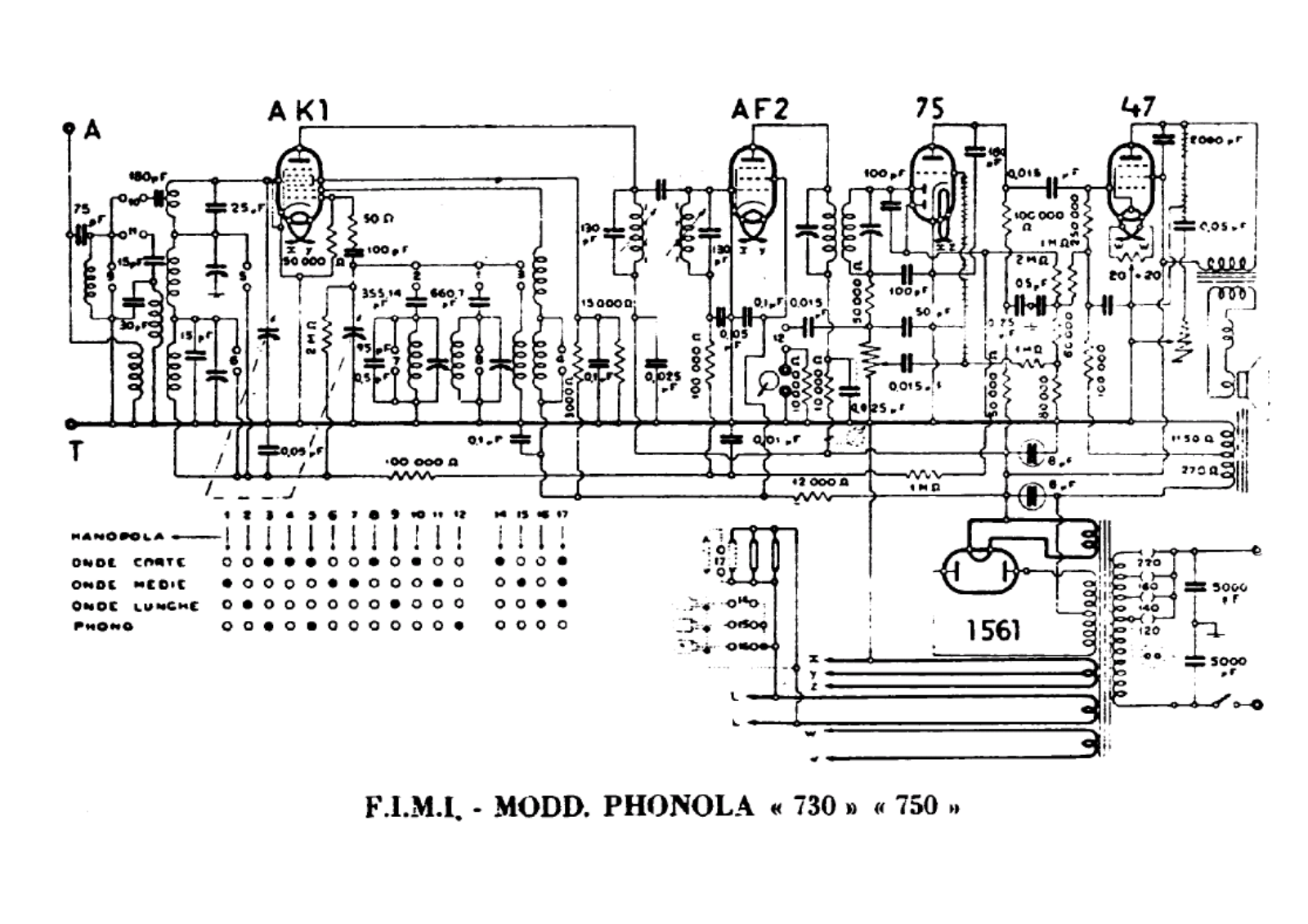 Phonola 730750 schematic - ManualMachine.com