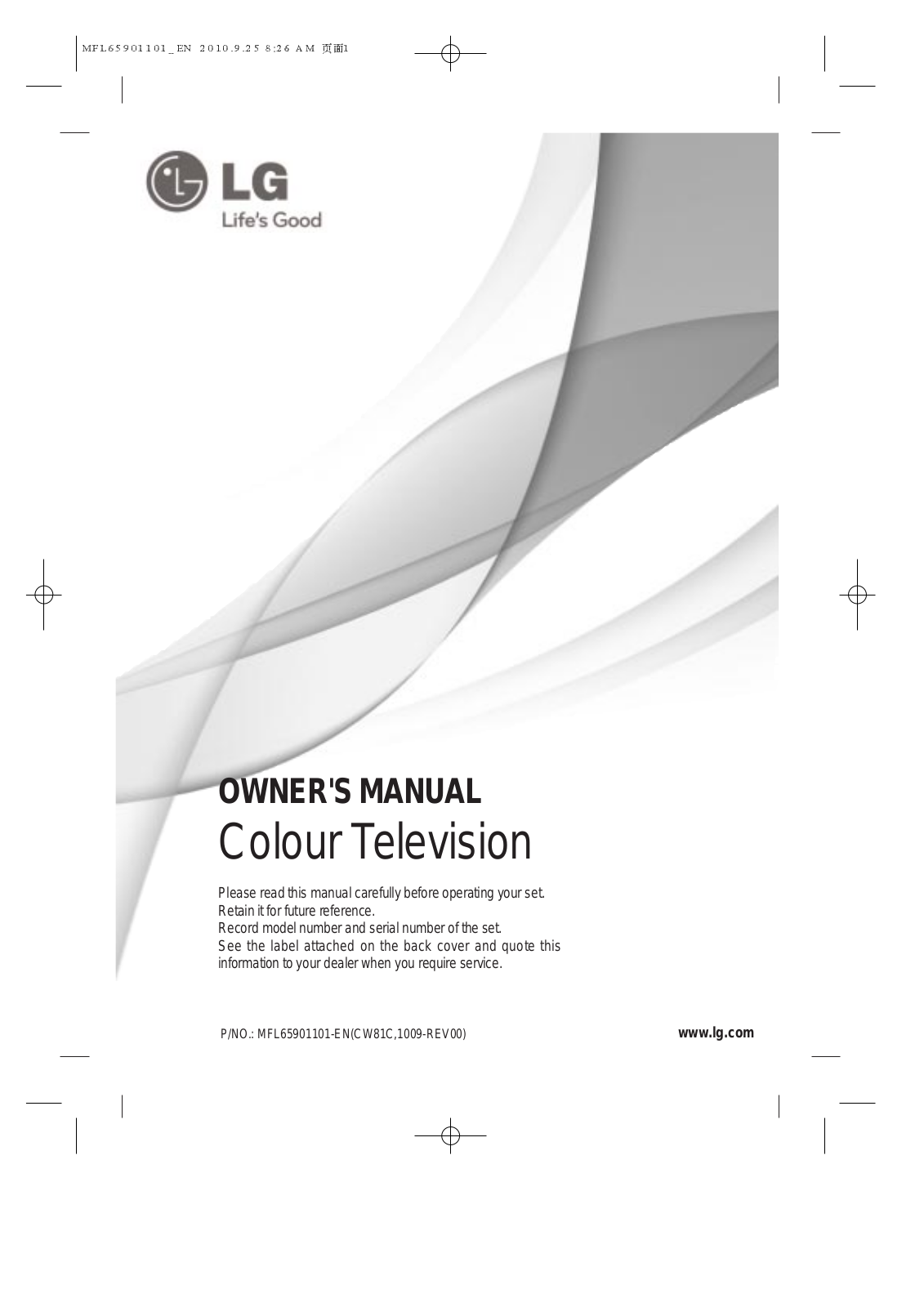 LG 21FG9AD Owner’s Manual