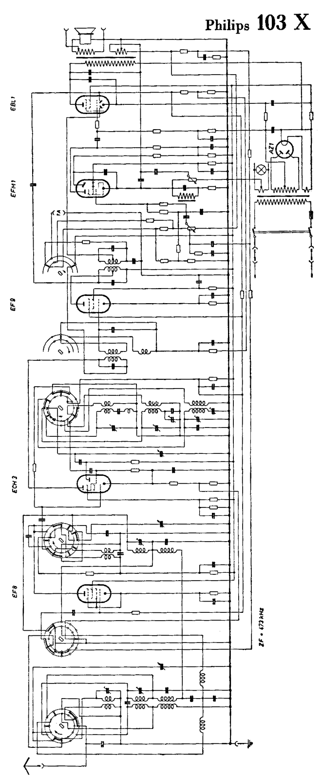 Philips 103-X Schematic