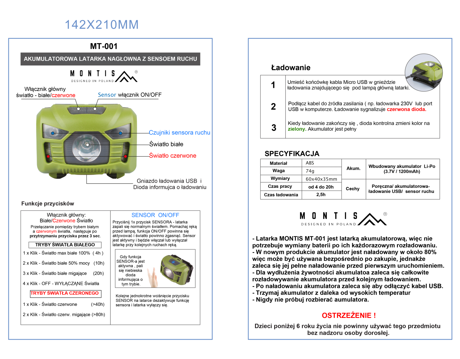 Montis MT-001 User guide - ManualMachine.com