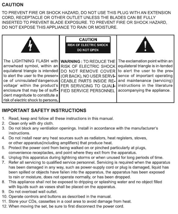 Denver MCR-50MK3 User manual