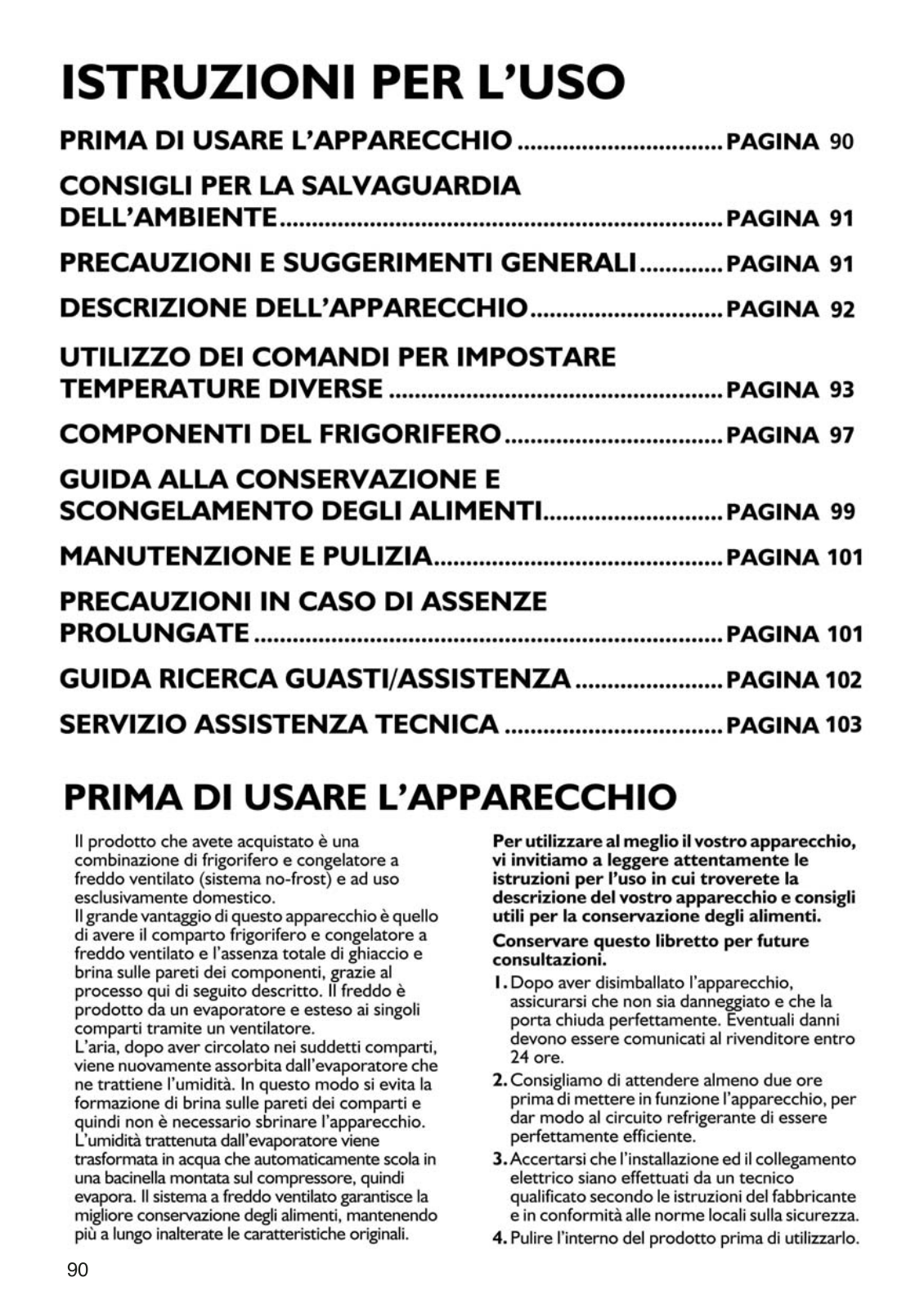 Whirlpool KDNA 4301 IN, KDNA 4001 INSTRUCTION FOR USE