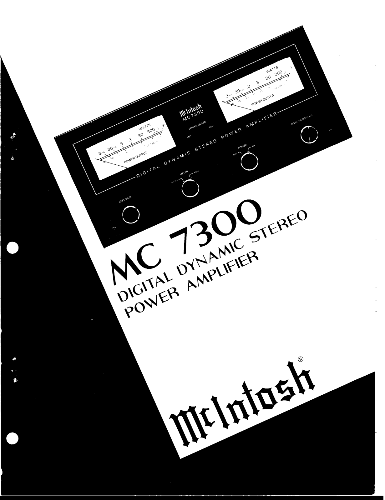 McIntosh MC-7300 User Manual