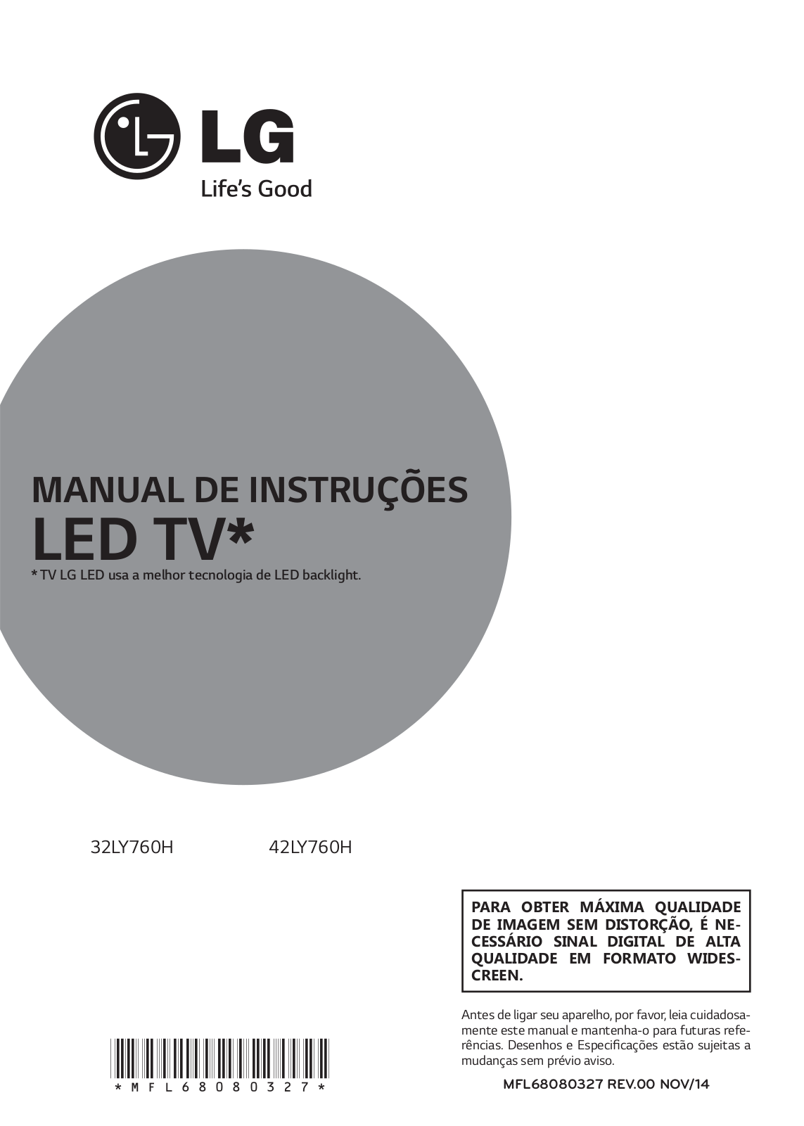 LG 42LY760H User Guide