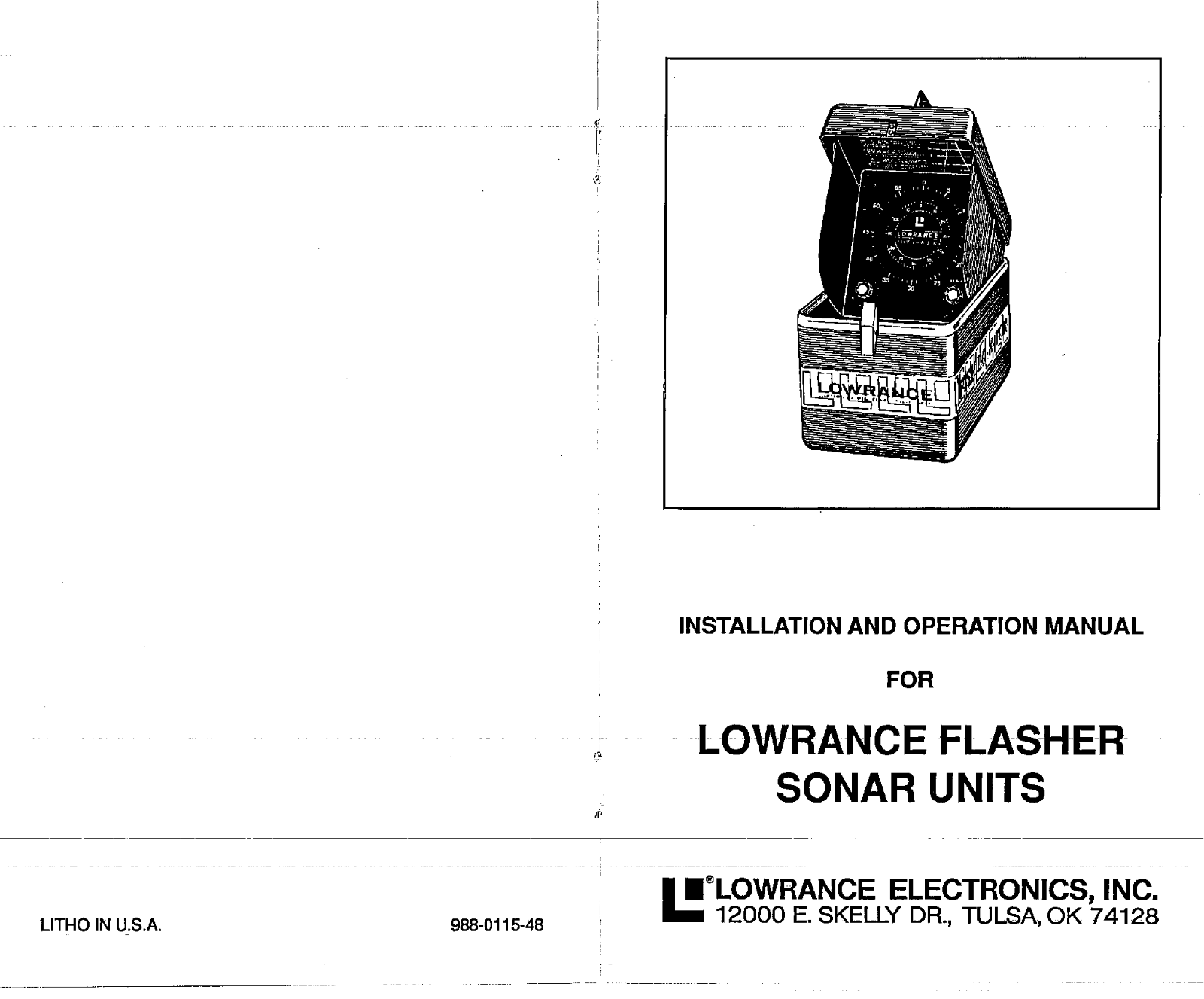 Lowrance SONAR FLASHERS User Manual