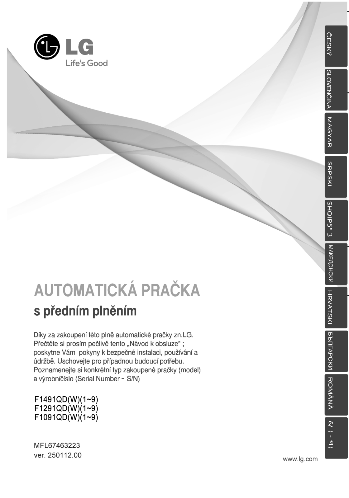 LG F1091QD User manual