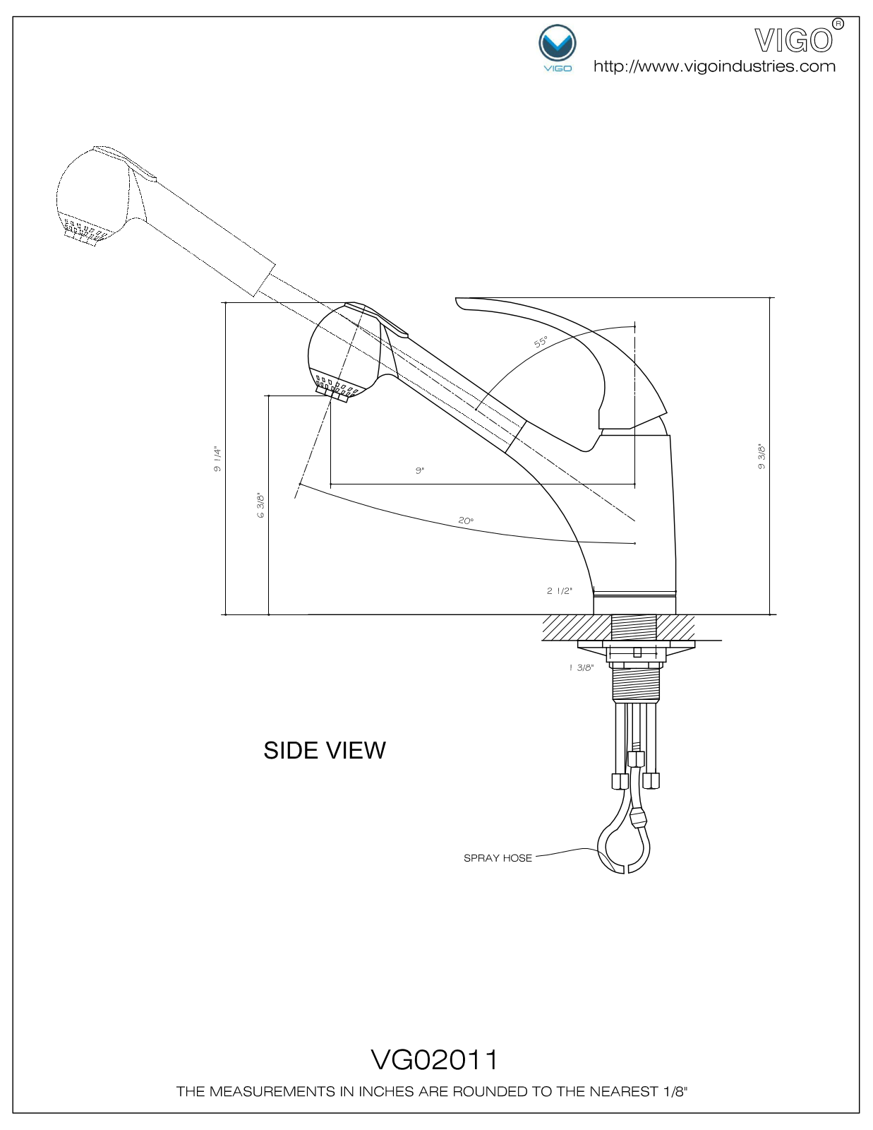 Vigo VG02011ST Installation Manual