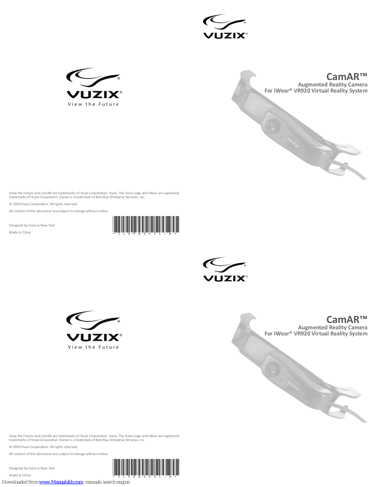 Vuzix CamAR User Manual