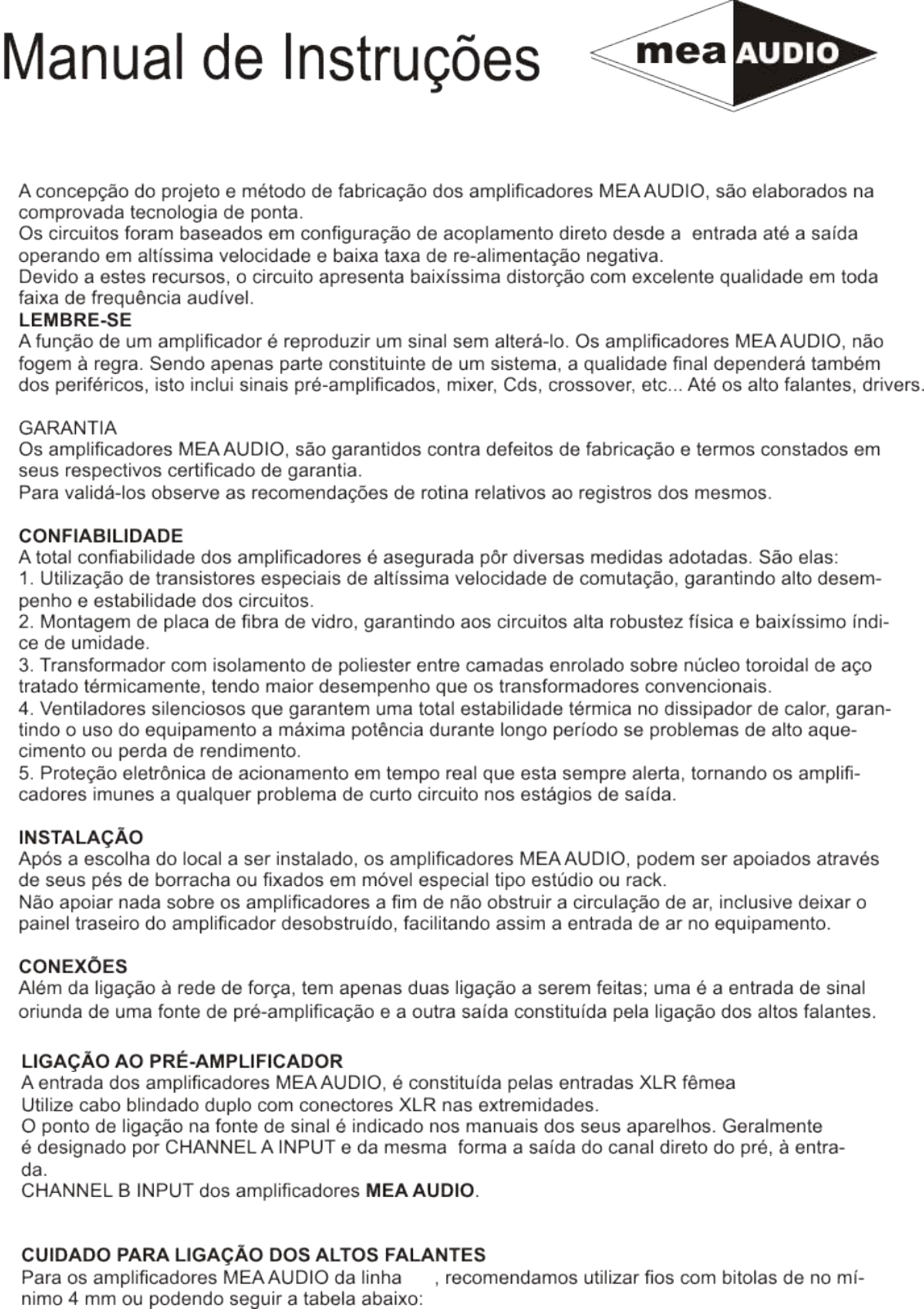 Mea audio MG 8, MG 12, MG 2, MG 6, MG 5 User Manual - ManualMachine.com