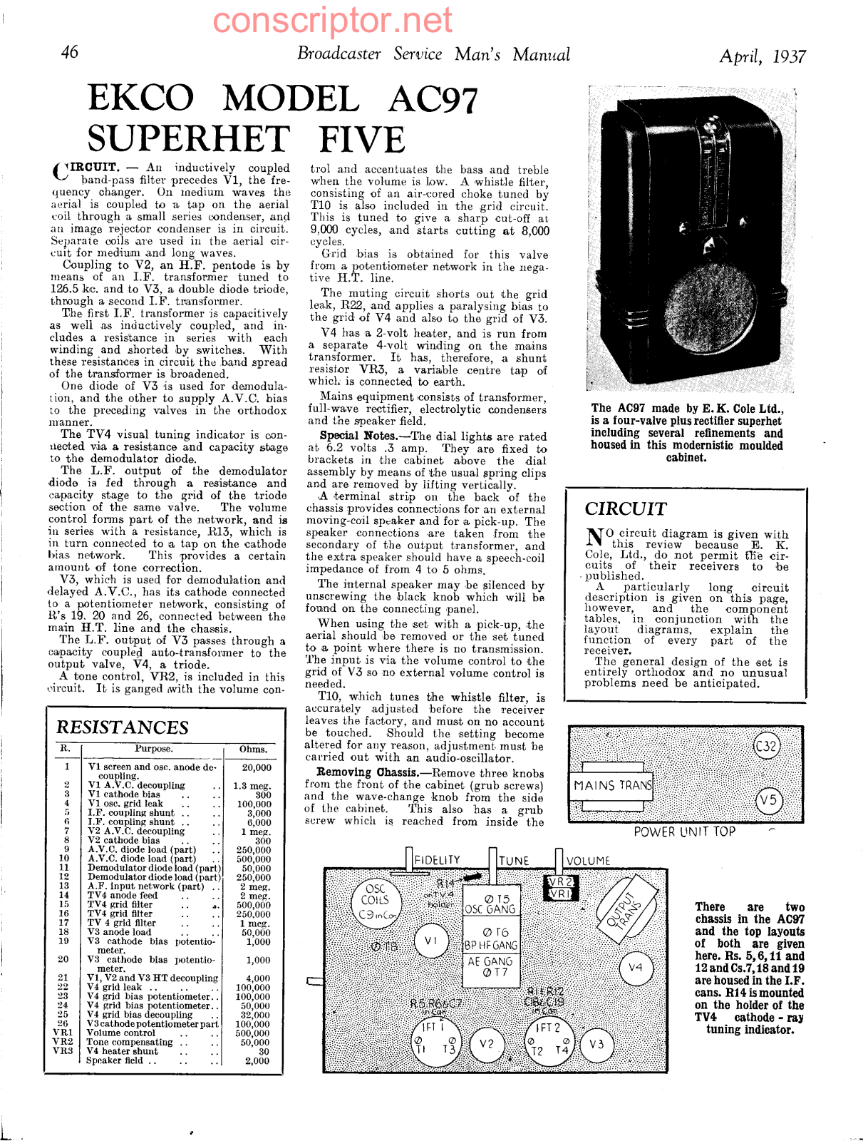 EKCO AC97 Service manual