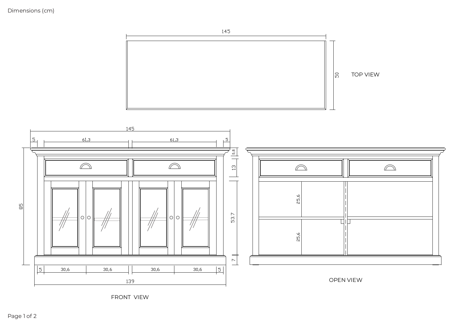 Sand & Stable W005176123 Dimensions - ManualMachine.com