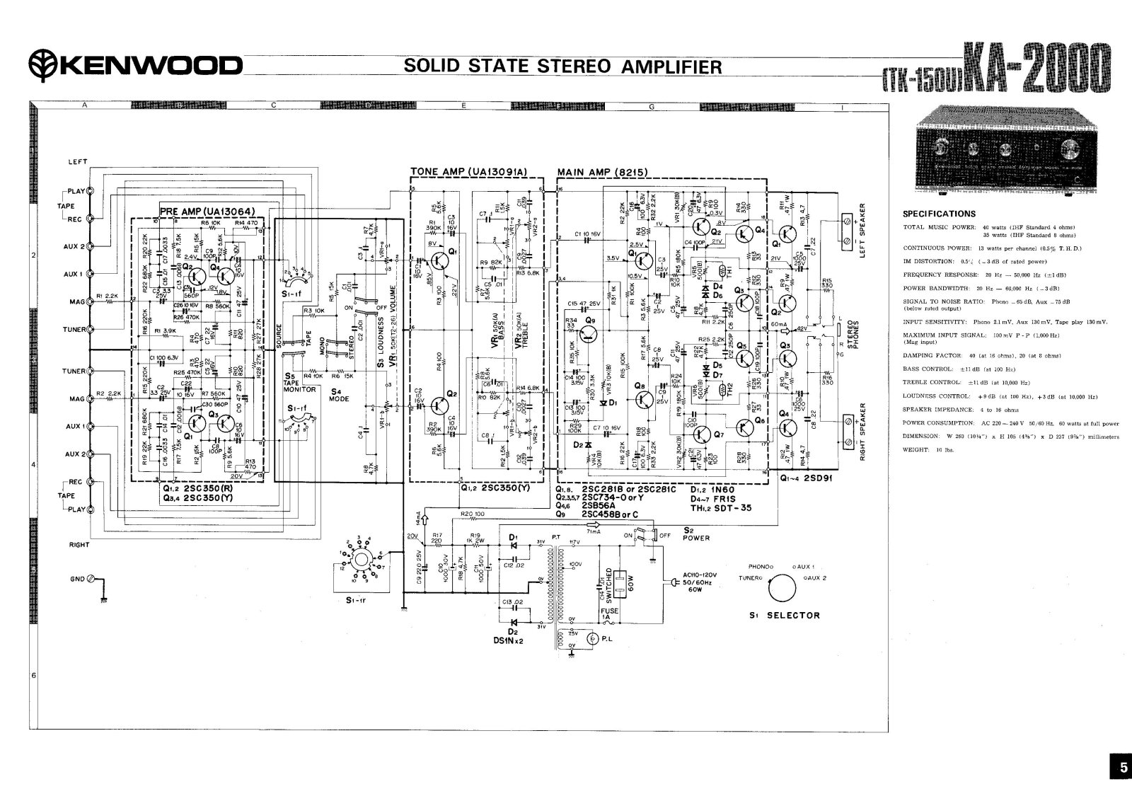 Kenwood ka-2000 Service Manual