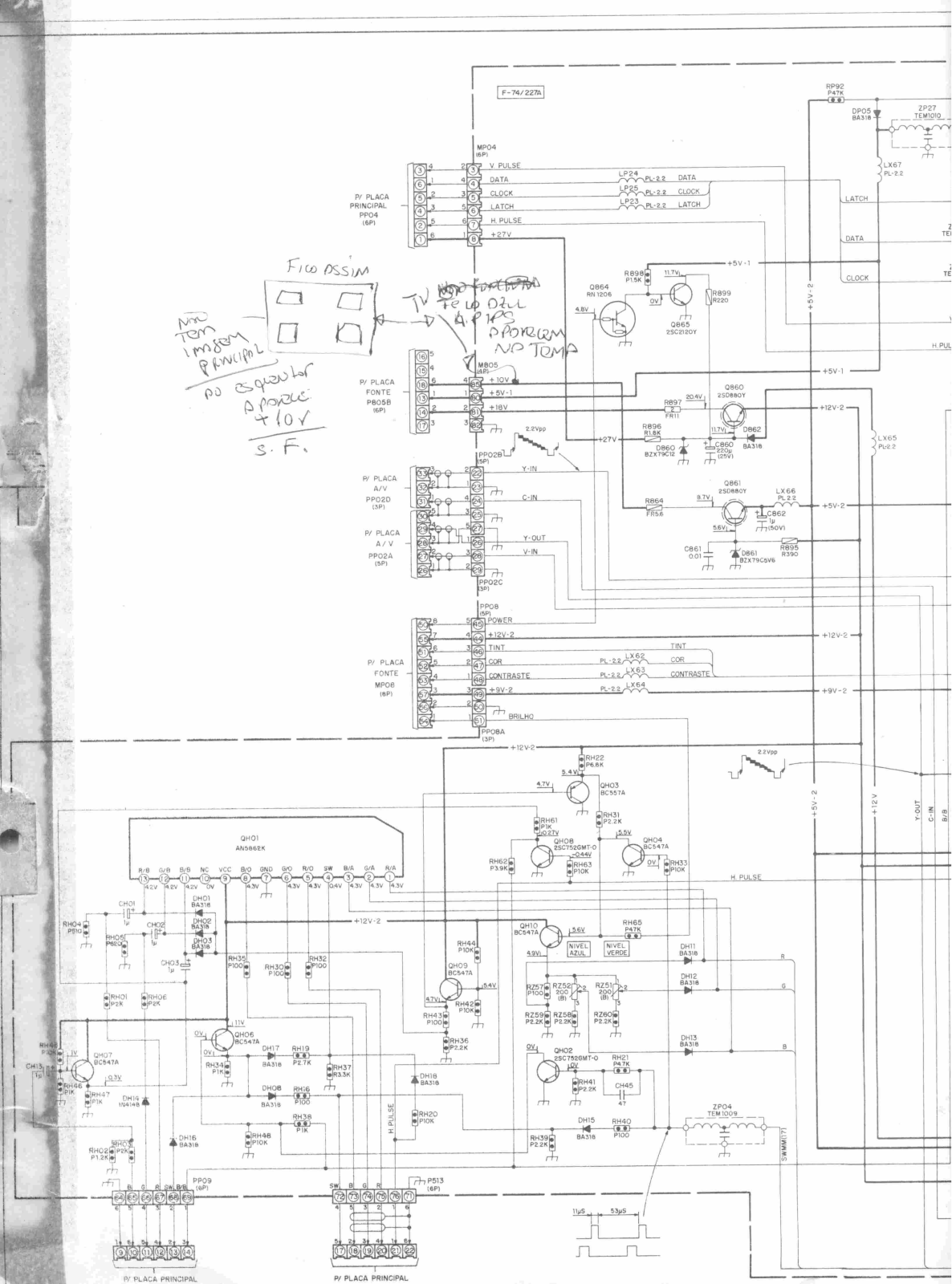 Toshiba TS-289ST Schematic