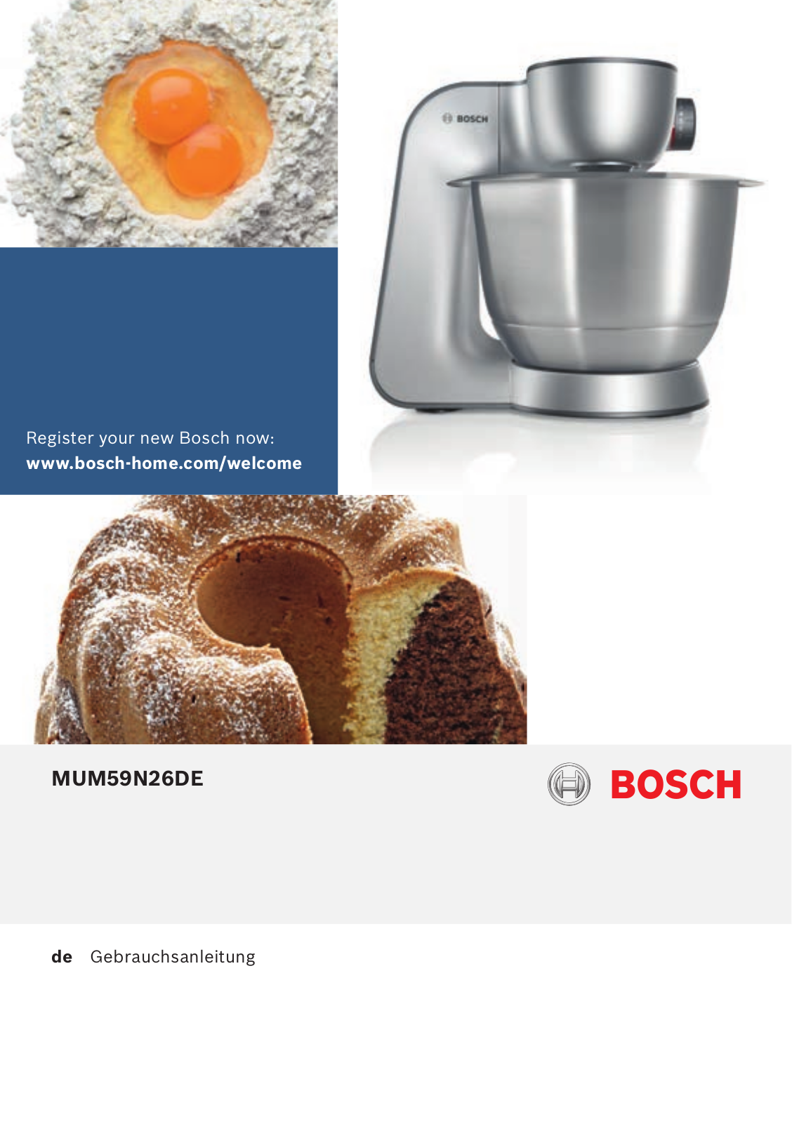 Bosch MUM59N26 operation manual