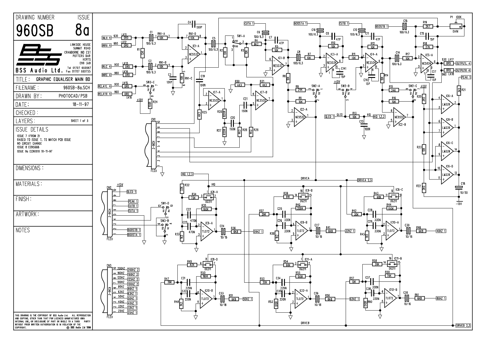 BSS FCS-960, FCS-960SB-8A Schematic - ManualMachine.com