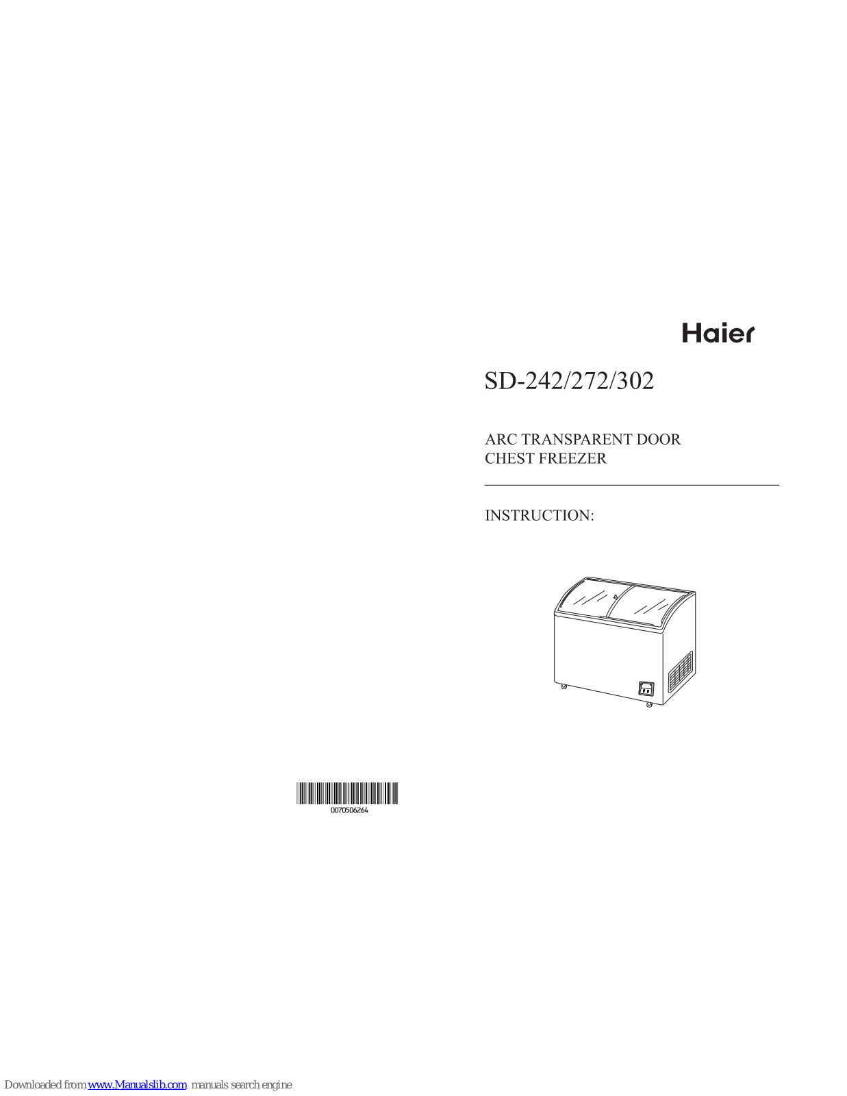 Haier SD-272, SD-302 Instruction Manual