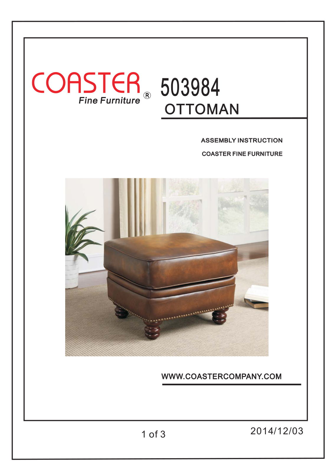 Coaster 503984 Assembly Guide - ManualMachine.com