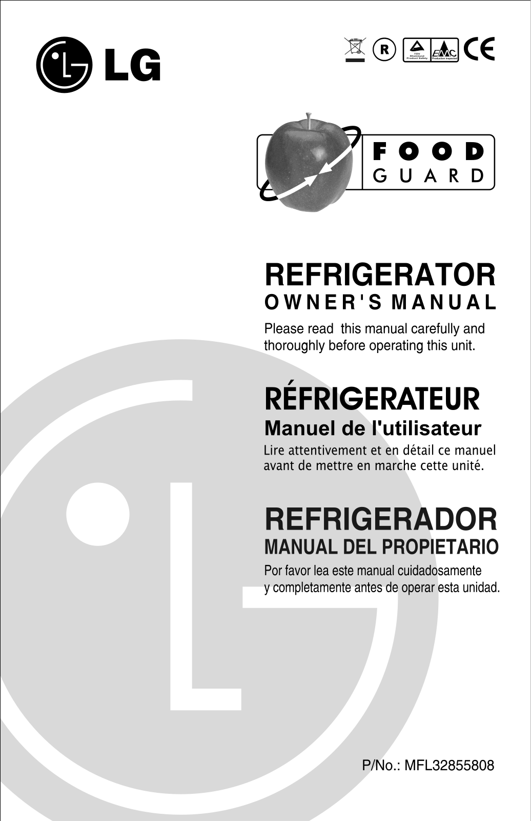 LG GL-3320W, GL-3332WA User Manual