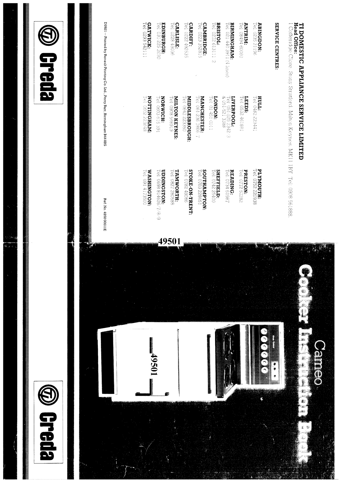 Creda HB49501 User Manual