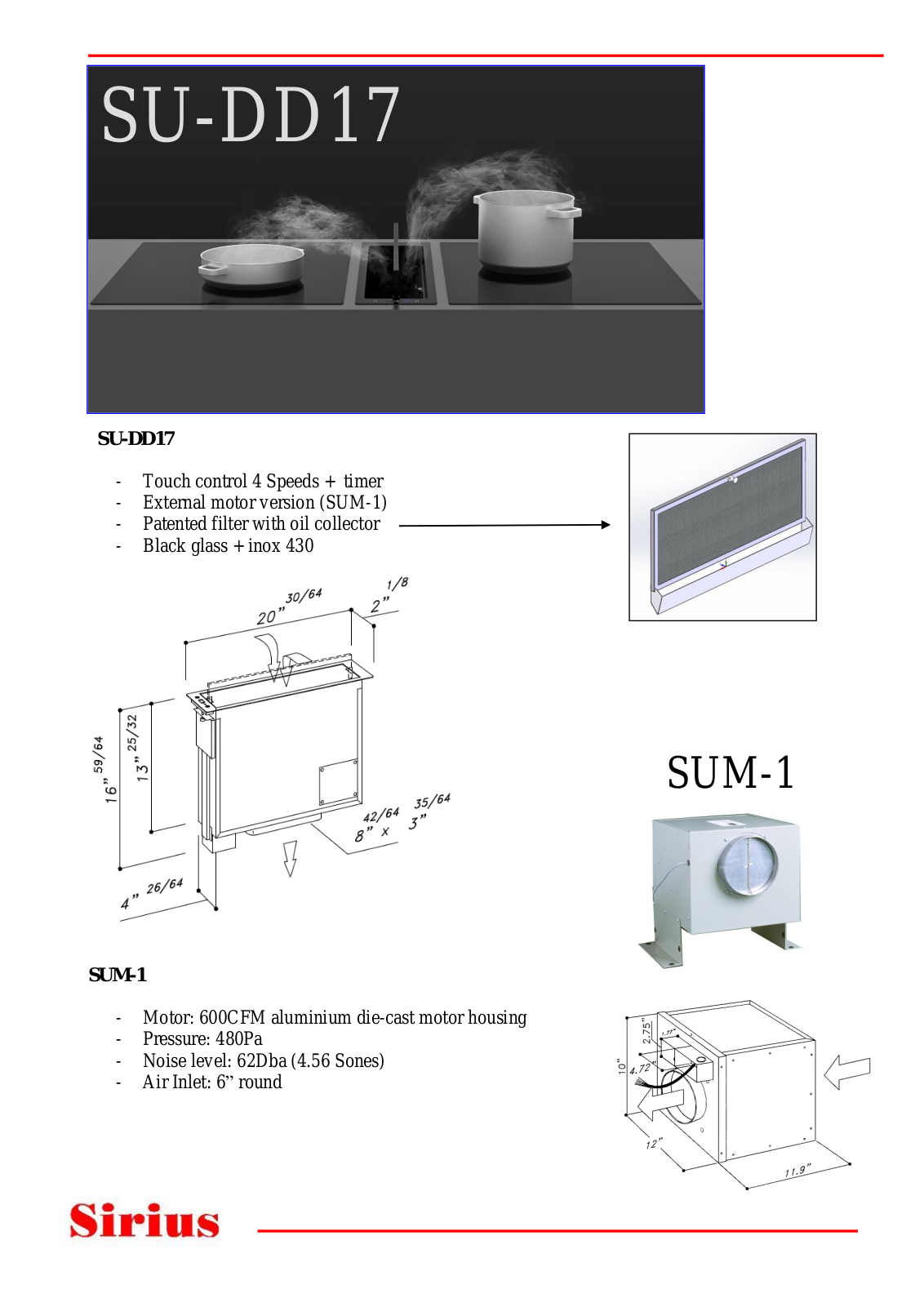 Sirius SUDD17 User Manual