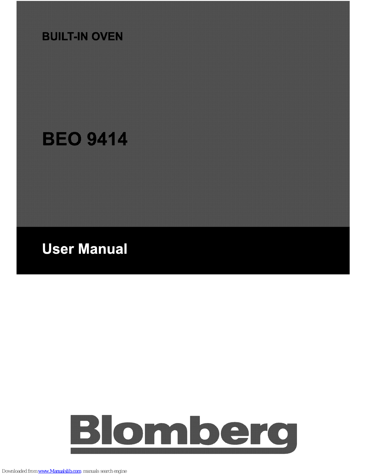 Blomberg BEO 9414 User Manual