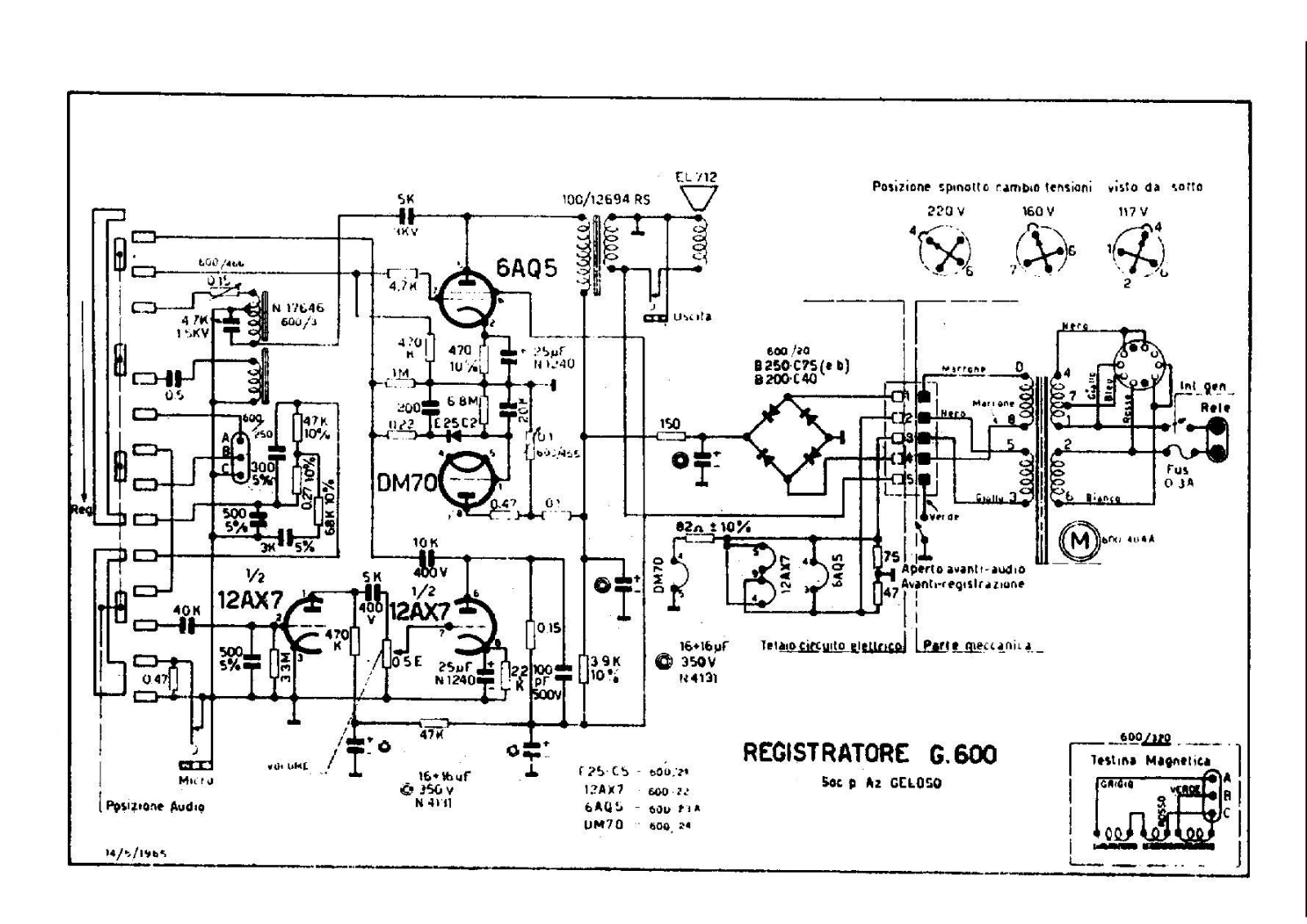 Geloso g600 schematic