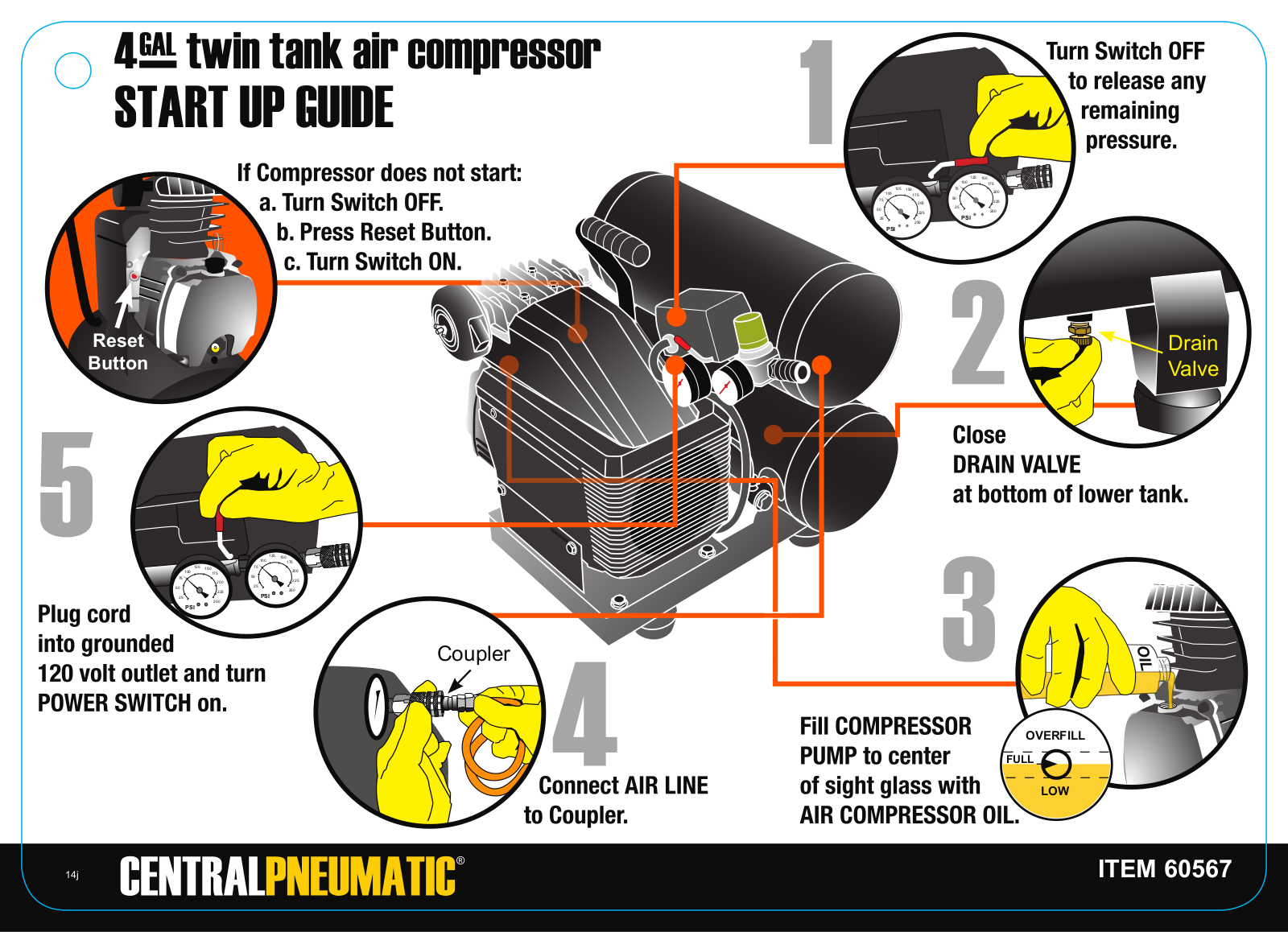 Harbor Freight Tools 60567 Quick Start Guide