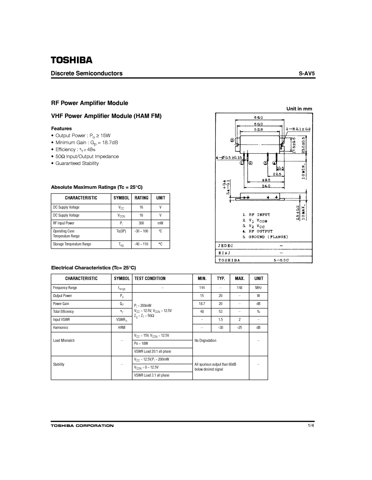 Datasheet S-AV5 Specification - ManualMachine.com