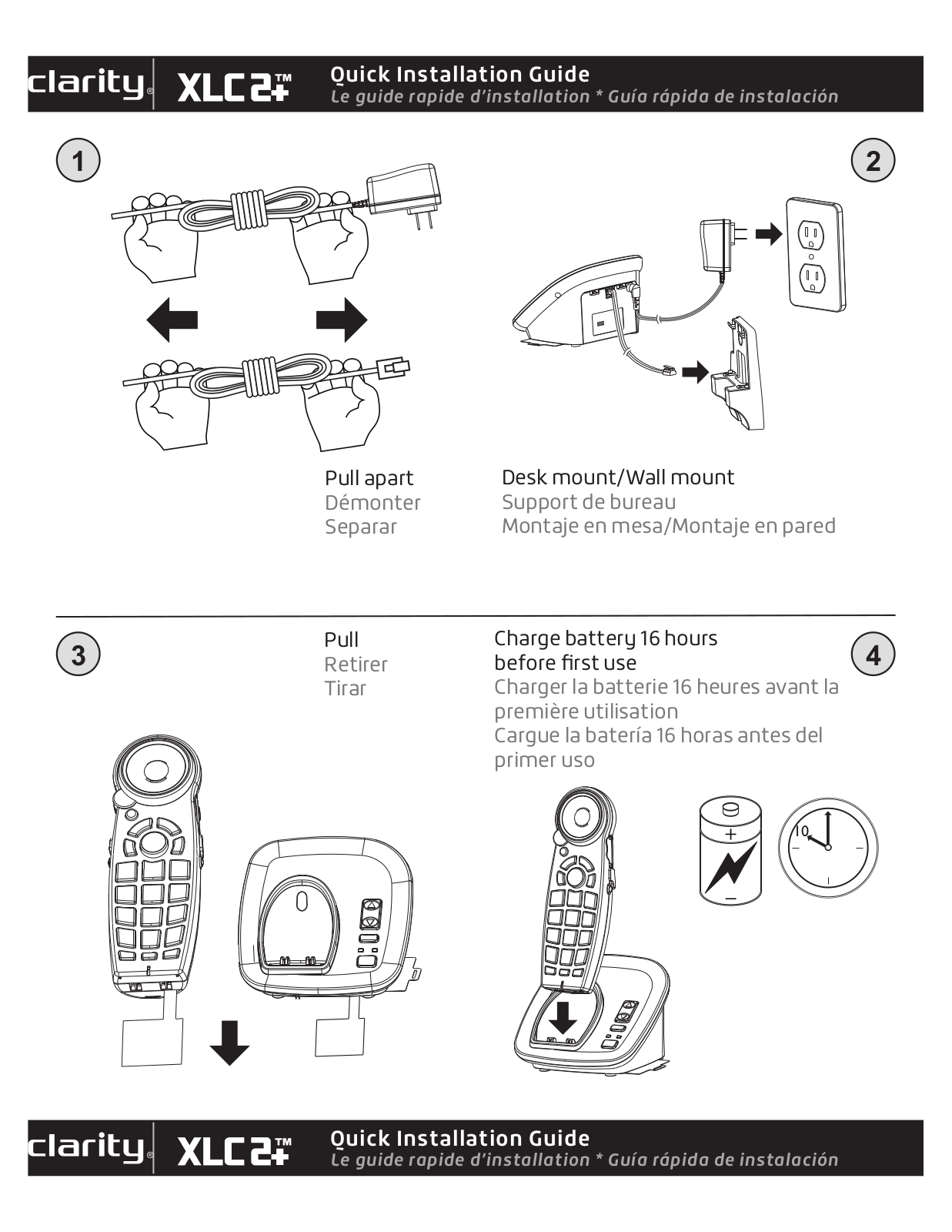 Clarity XLC2+ User Manual