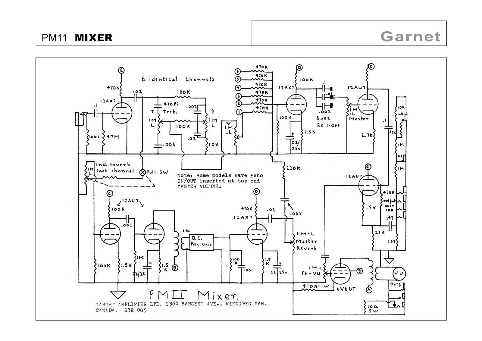 Garnet pm ii schematic