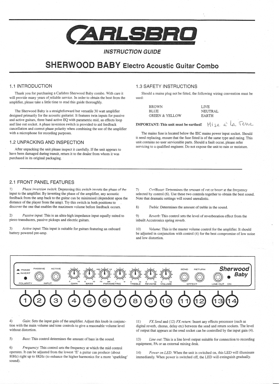carlsbro Carlsbro Sherwood Baby 30 Carlsbro Sherwood Baby