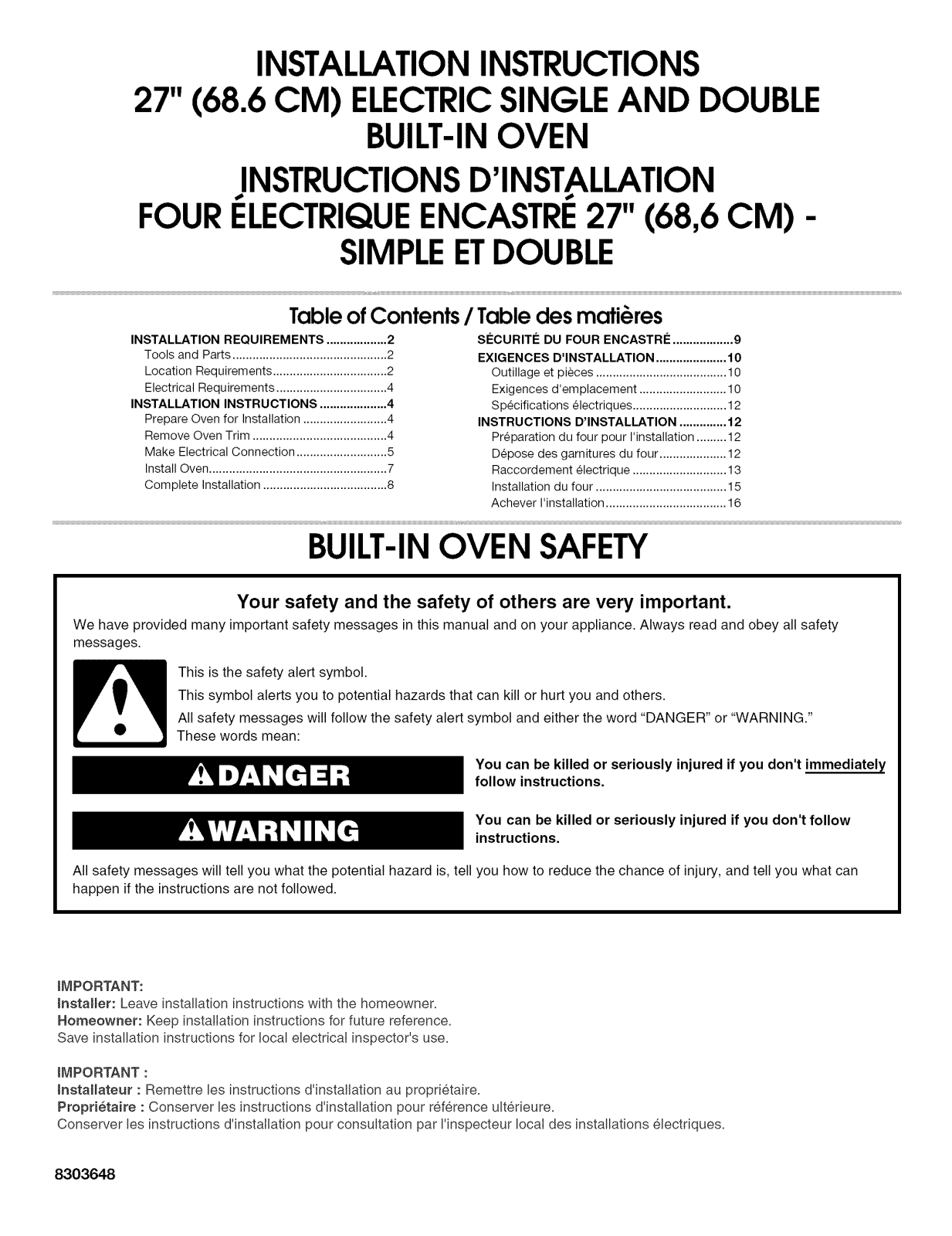 Whirlpool RBS277PVB00, RBS275PRT00, RBS275PRS02, RBS275PRQ02, RBS275PRB00 Installation Guide - ManualMachine.com
