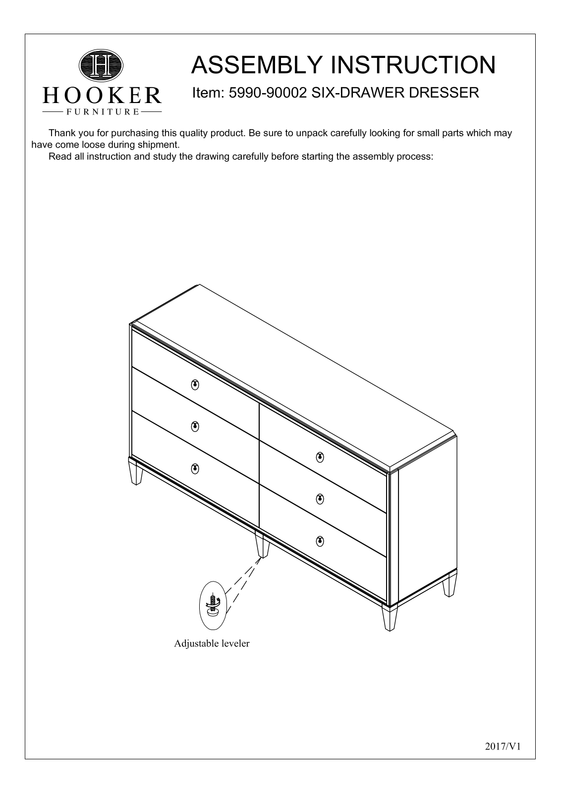 Hooker 5990-90002 Assembly Instructions