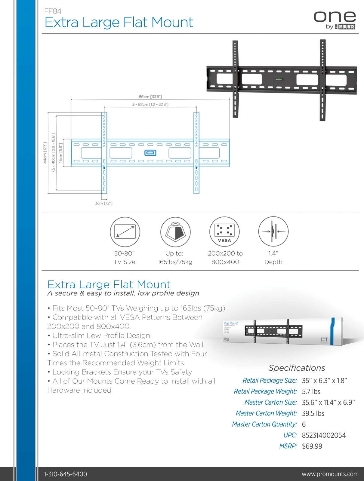 Promounts FFM1003 Specifications - ManualMachine.com