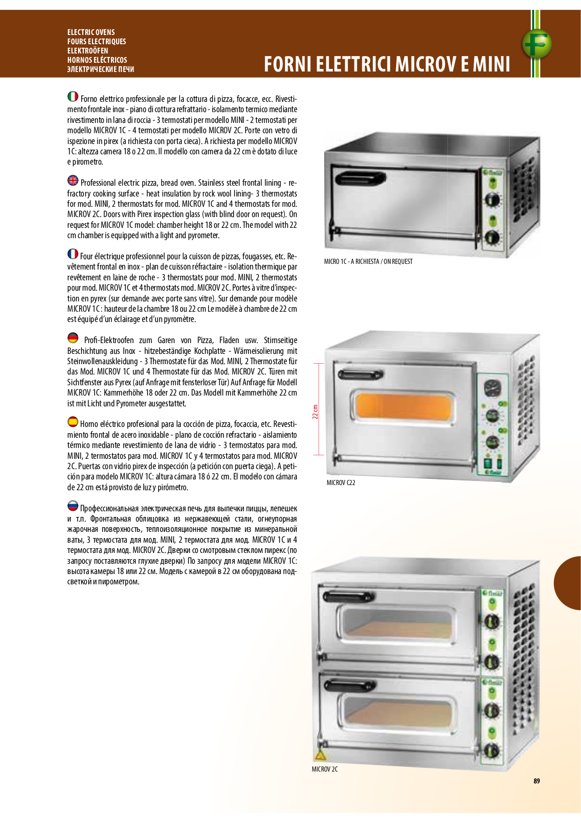 FIMAR MICROV 1C, MICROV C18, MICRO IC, MICROV, MICROV C22 Datasheet