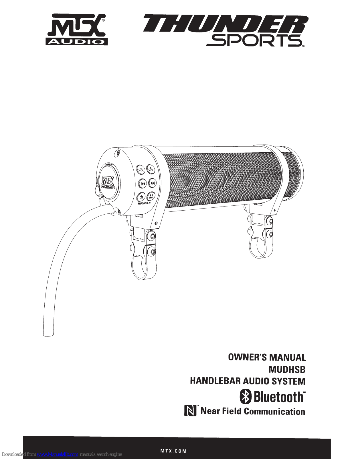 MTX MUDHSB Owner's Manual - ManualMachine.com