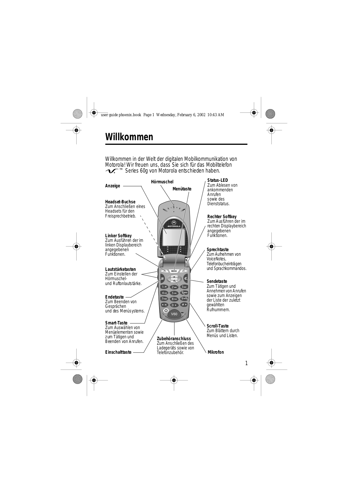 Motorola V60 User Manual