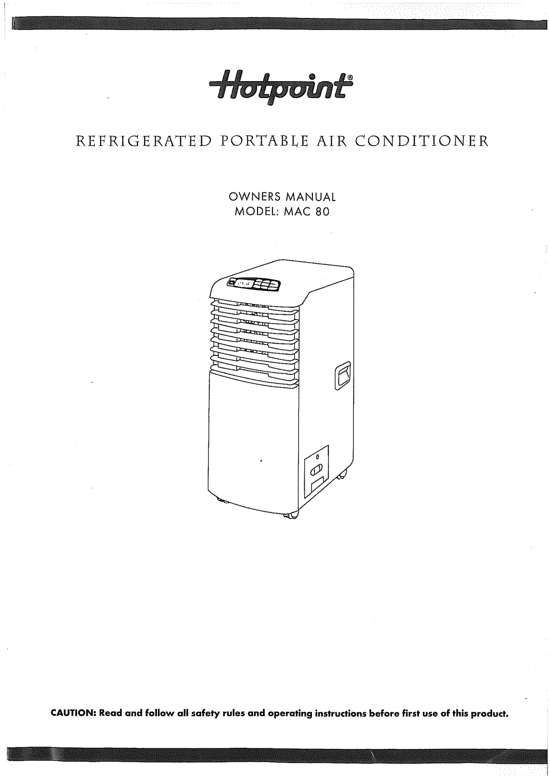 Hotpoint MAC 80 User Manual