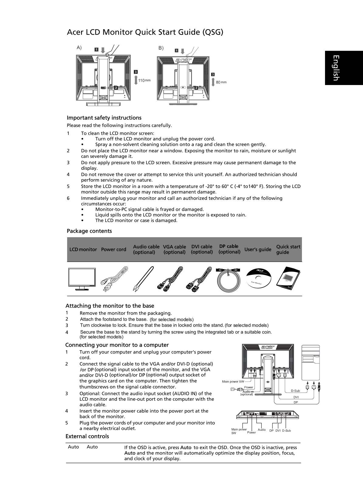 Acer B243PHL User Manual