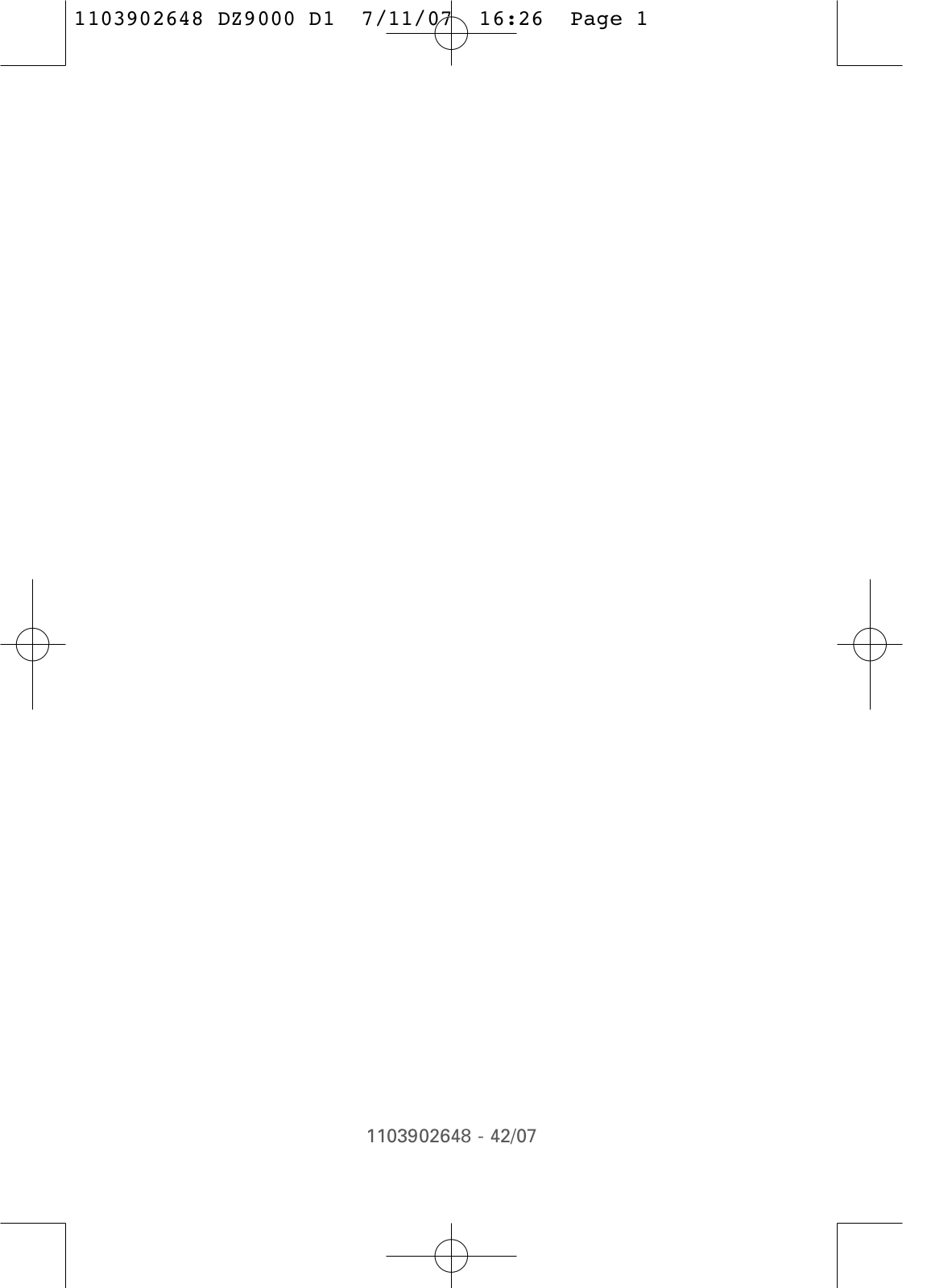 Rowenta DZ9130, DZ9110, DZ9020 User manual