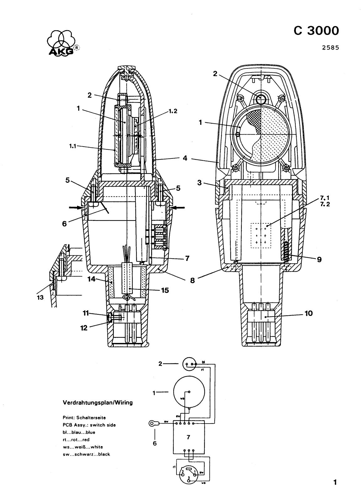 AKG C3000 Schematic