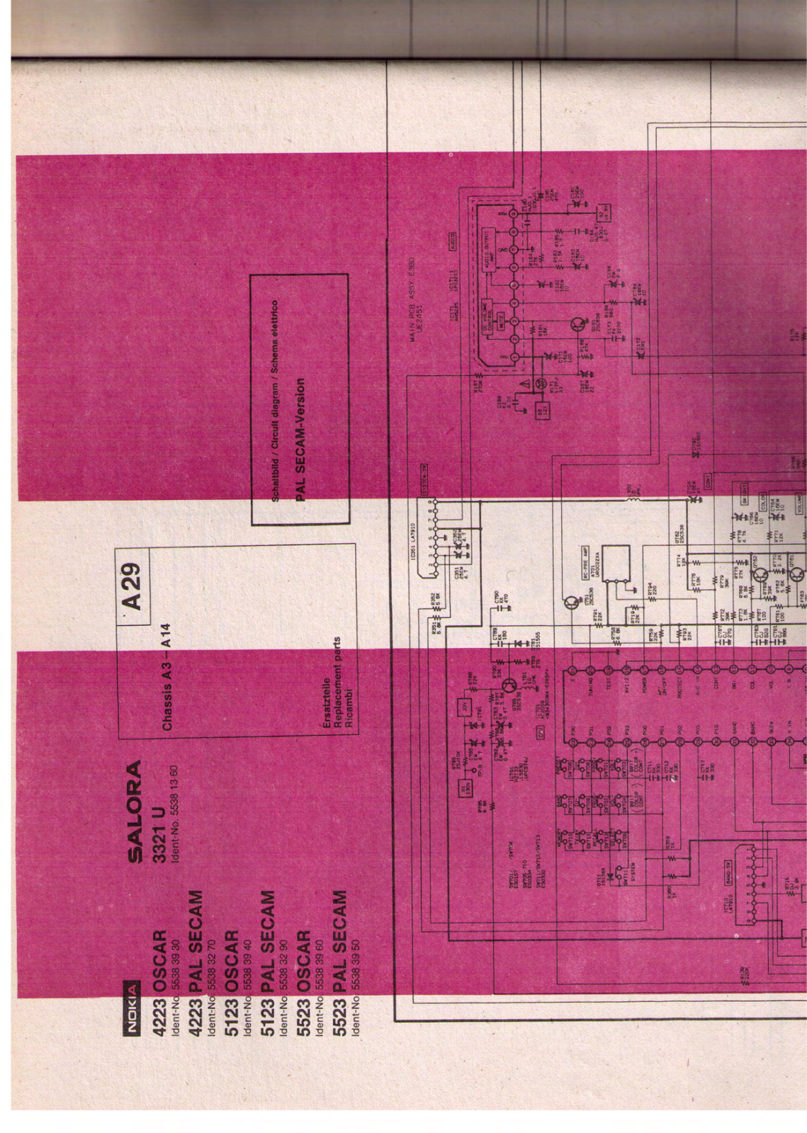 Nokia 4223, 5123, 5523, Oscar, Pal Secam Schematic