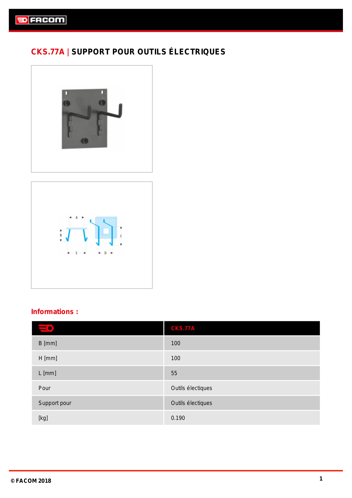 Facom CKS.77A Specification - ManualMachine.com