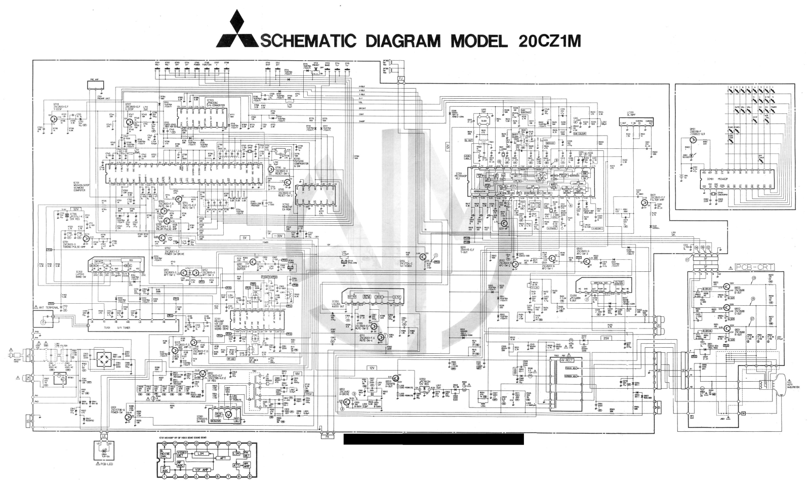 Mitsubishi 20CZ1 Schematic