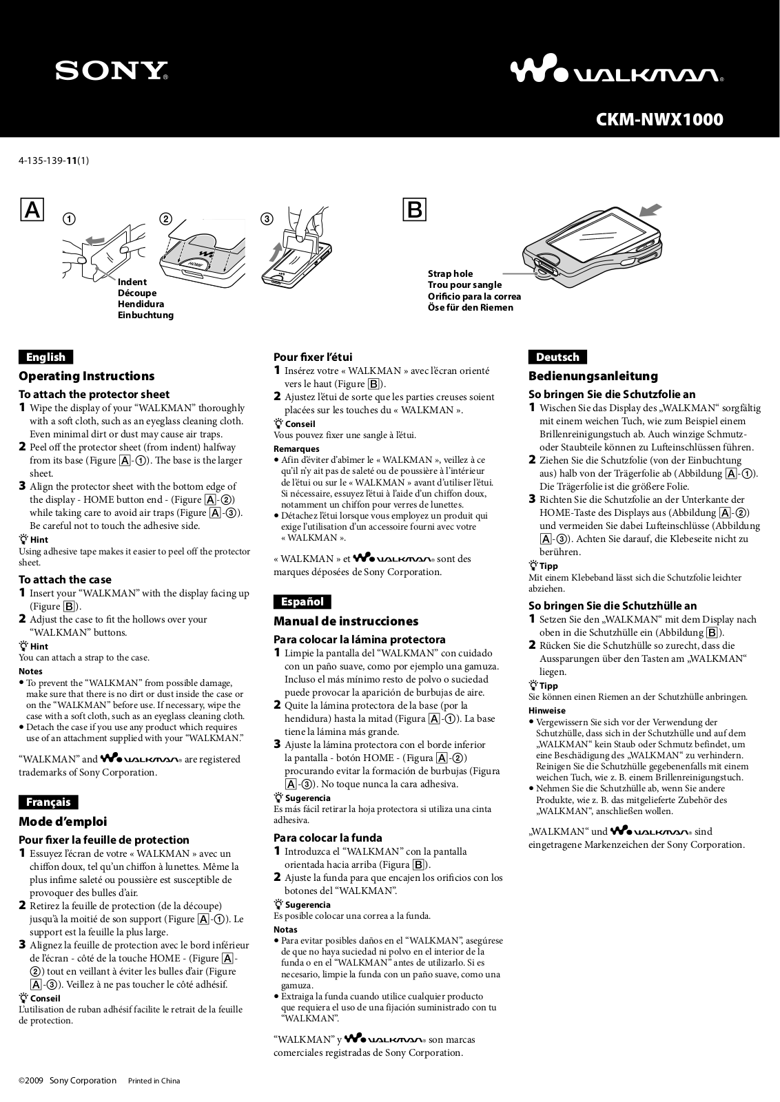 Sony CKM-NWX1000 Users guide - ManualMachine.com